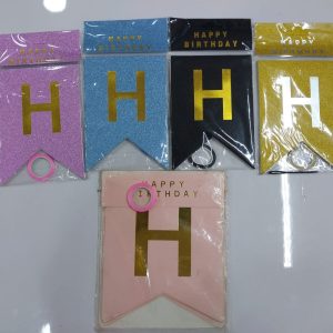 Happy birthday paper banner