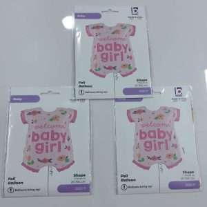 baby girl onesie foil balloon