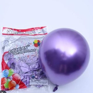12'' purple chrome balloon