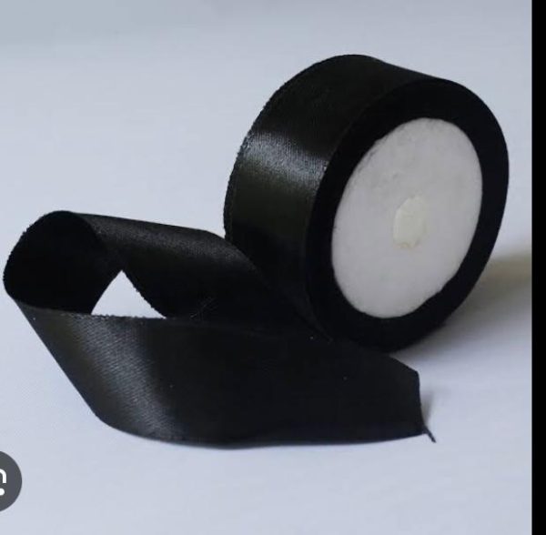 black satin ribbon