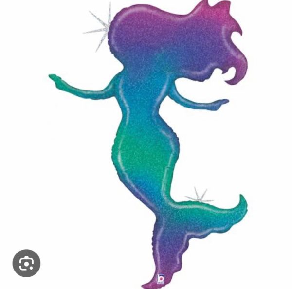 Glitter Mermaid foil balloon