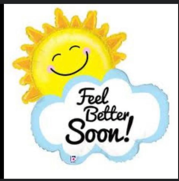 Feel Better soon sunshine balloon