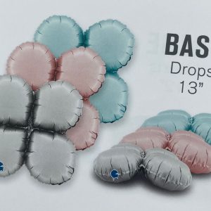 Base drops foil balloon