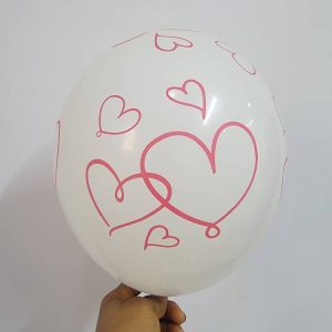 12'' heart preprinted latex balloon