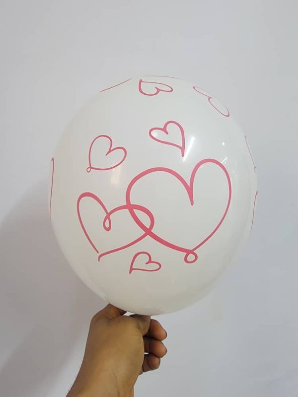 12'' heart preprinted latex balloon