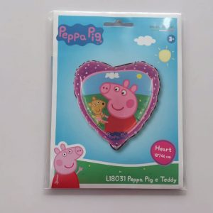 18'' PEPPA FOIL HEART BALLOON