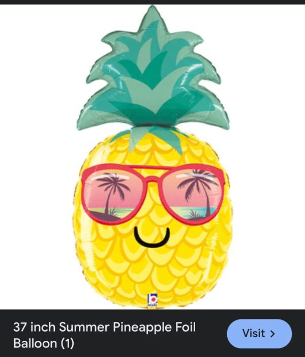 Summer Pineapple foil balloon