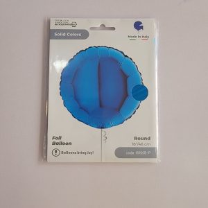 18'' Round Blue foil balloon