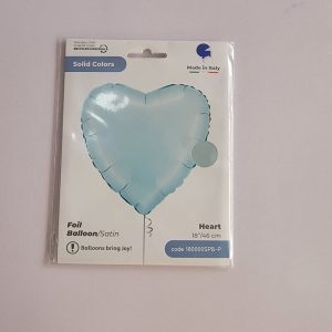 18'' Pastel blue heart balloon