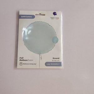 18'' Round Pastel blue foil balloon