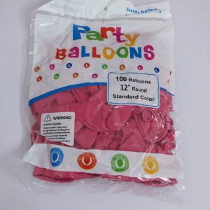 '12'' fuchsia latex balloon-regular brand