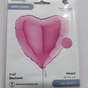 18'' Standard pink heart foil balloon