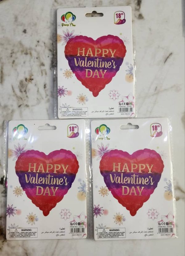 18'' Valentines balloon- partytime brand