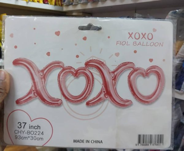 xoxo foil balloon