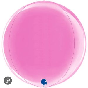 15'' Standard Pink Orbz Balloon- Grabo brand