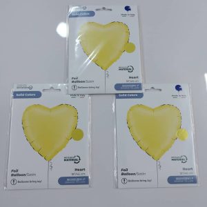 18'' Banana yellow heart foil balloon