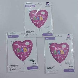18'' Welcome baby girl foil balloon