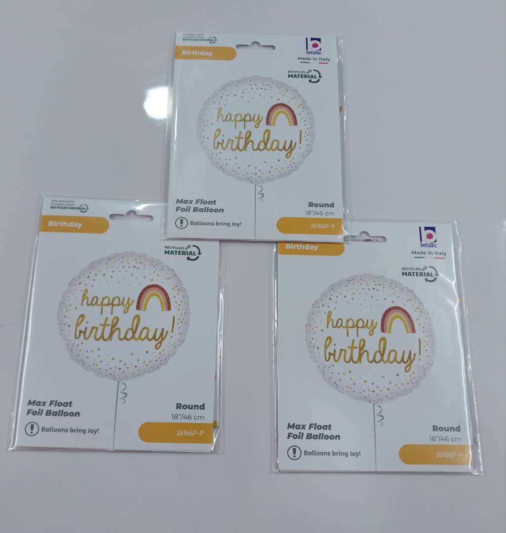 18'' Boho birthday balloon