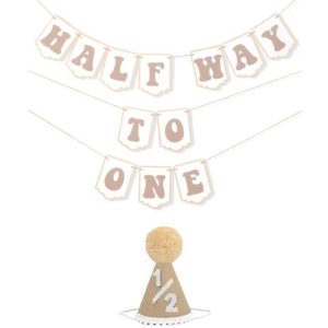 halfway to one props - Halfway to one banner & hat